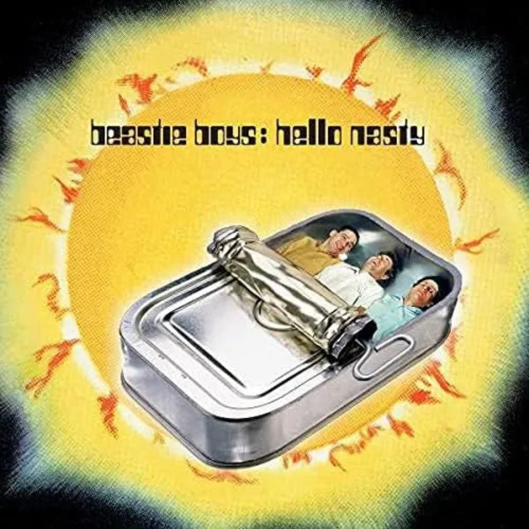 Beastie Boys – Hello Nasty 2LP vinyl featuring hits like “Intergalactic.”