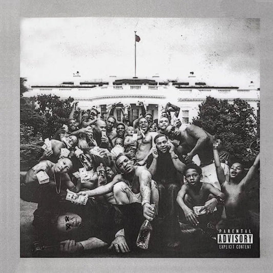 Kendrick Lamar To Pimp A Butterfly CD album front cover artwork with vibrant design