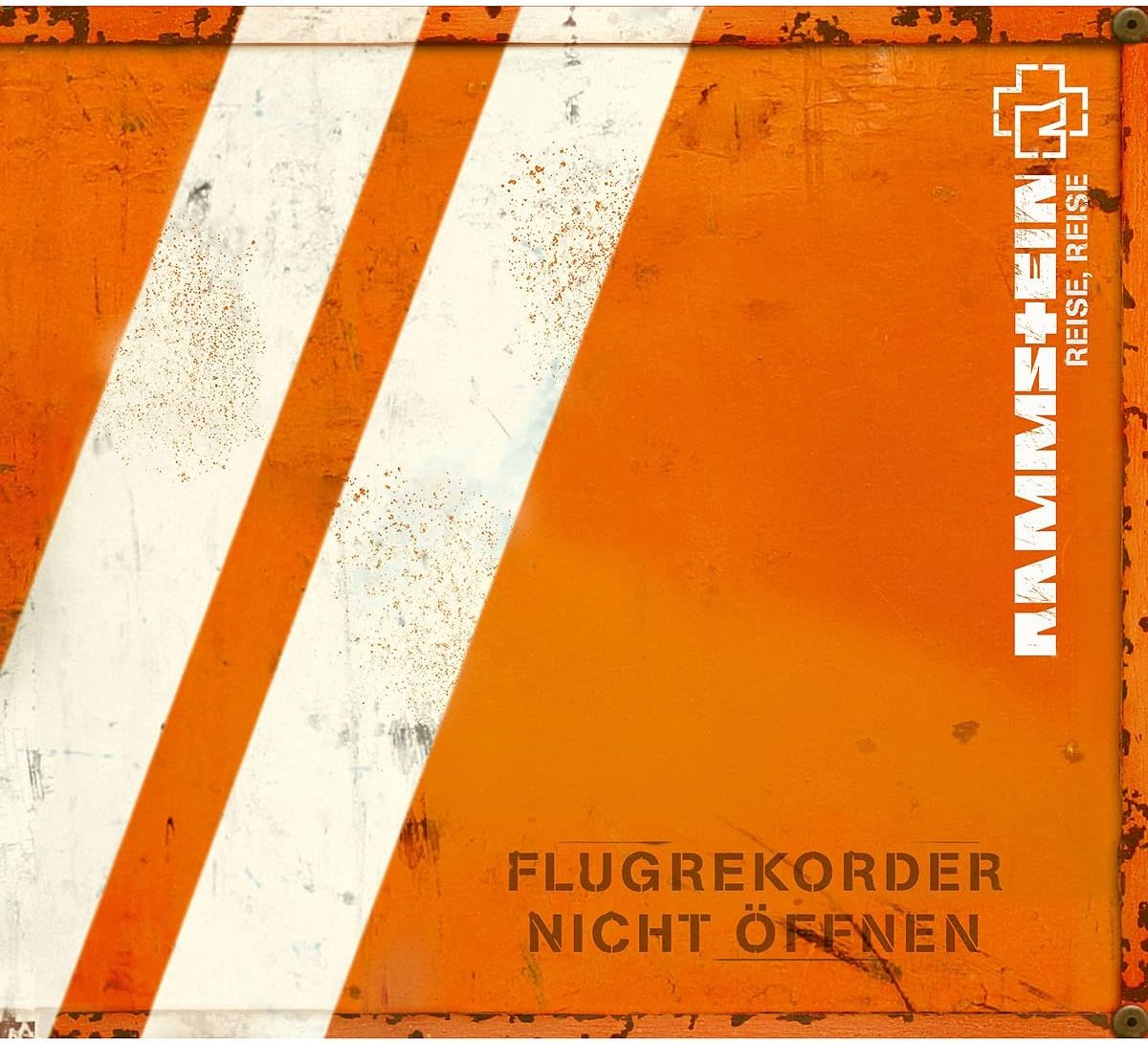Rammstein Reise Reise CD album cover featuring dark industrial artwork