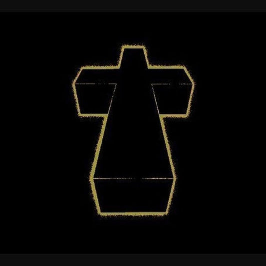 Justice – Justice album cover featuring cross artwork on 2 LP vinyl in gatefold packaging