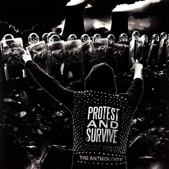 Discharge - Protest And Survive The Anthology (BMGCAT424DLP) 2 LP Set Black & White Splatter Vinyl