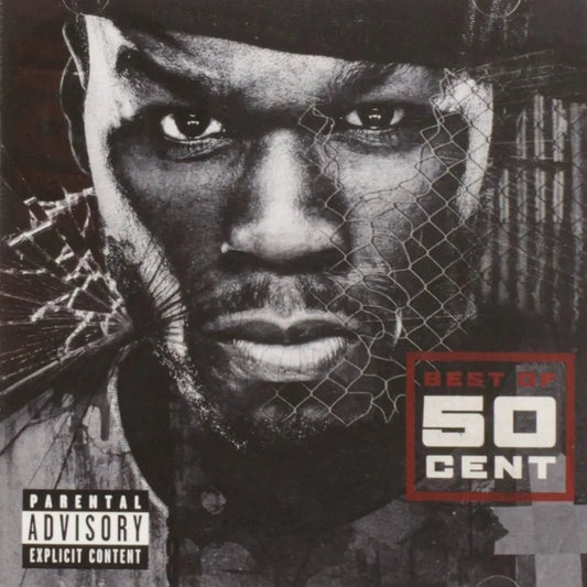 50 Cent Best Of CD front cover with artist portrait and tracklist sticker