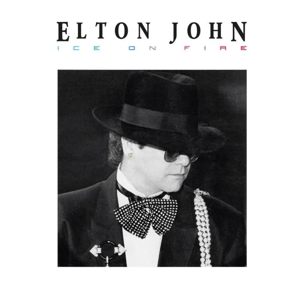 Elton John Ice On Fire vinyl LP reissue featuring hit singles Nikita and Wrap Her Up