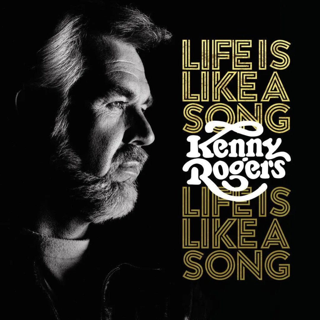 Kenny Rogers Life Is Like a Song LP vinyl album with portrait cover artwork