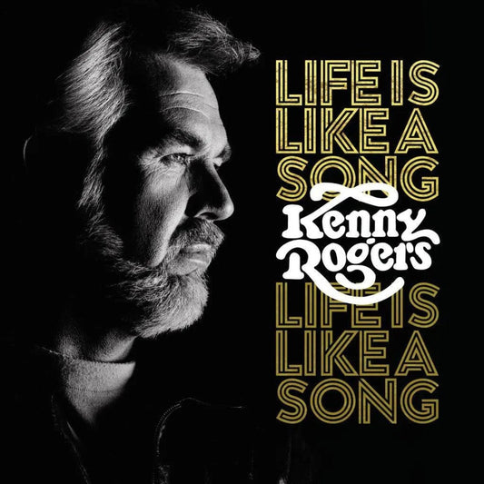 Kenny Rogers Life Is Like a Song LP vinyl album with portrait cover artwork