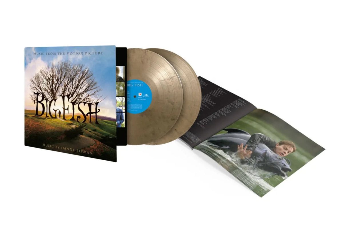 Big Fish soundtrack 2LP on gold and black marbled vinyl in numbered gatefold sleeves