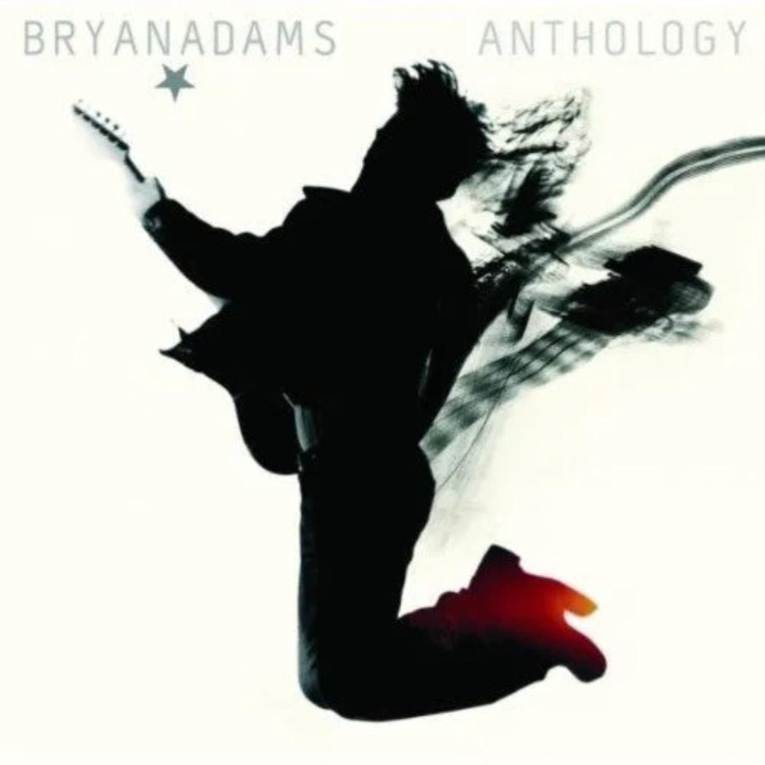 Bryan Adams Anthology 2CD set cover artwork, greatest hits collection