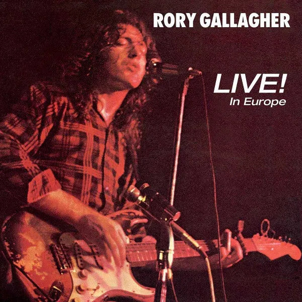 Rory Gallagher Live In Europe compact disc with original live album cover artwork