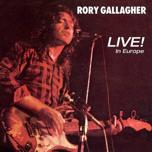 Rory Gallagher Live In Europe compact disc with original live album cover artwork
